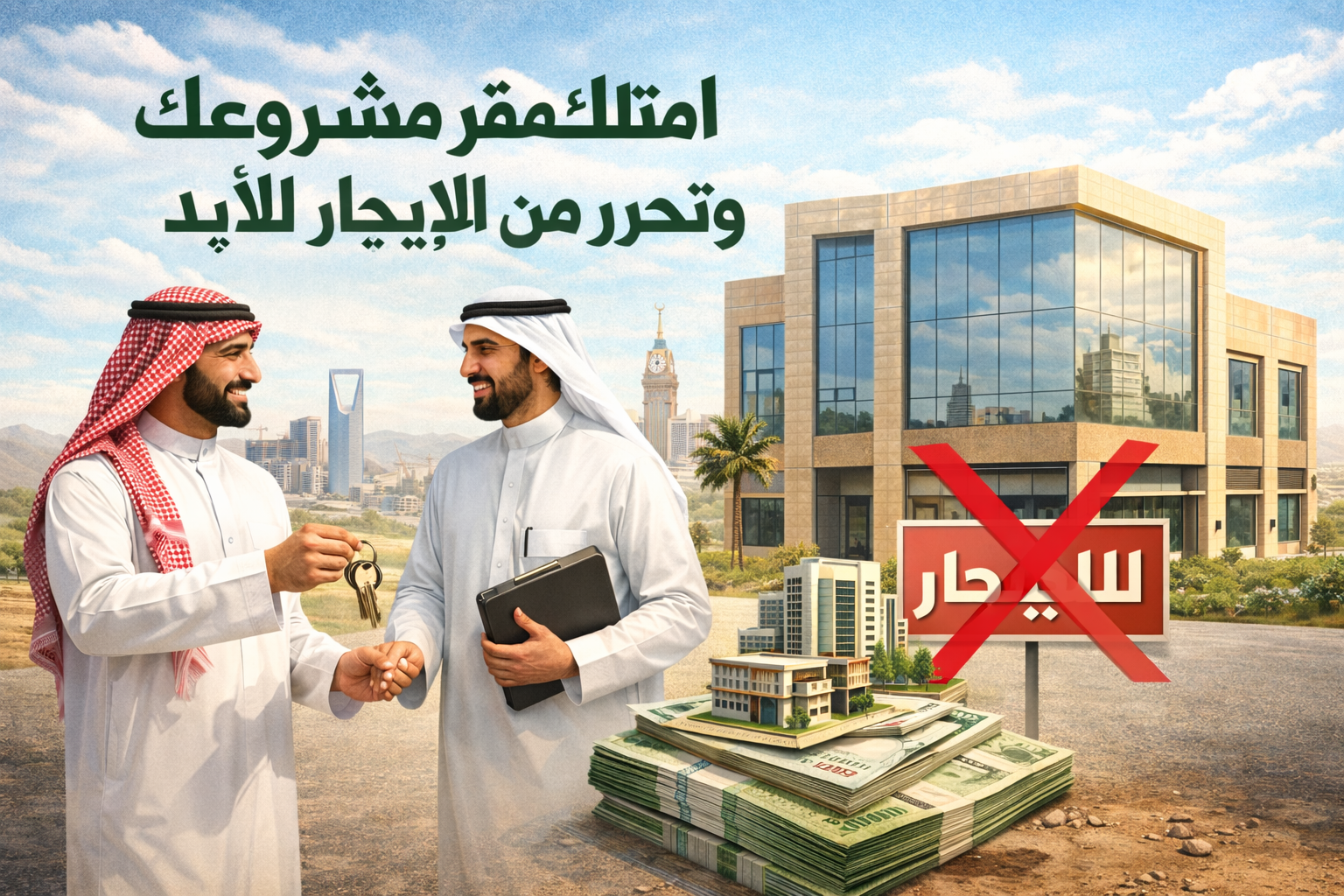 امتلك مقر مشروعك وتحرر من الإيجار للأبد